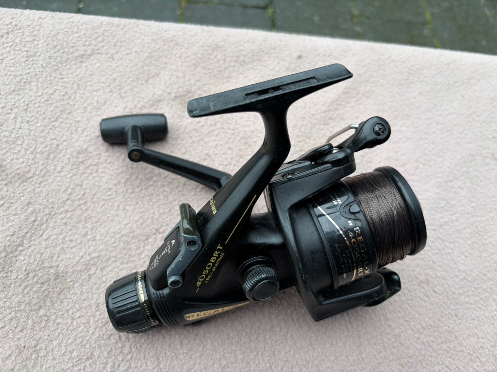 Daiwa regal x 4050 baitrunner molen, Ophalen of Verzenden, Gebruikt, Molen