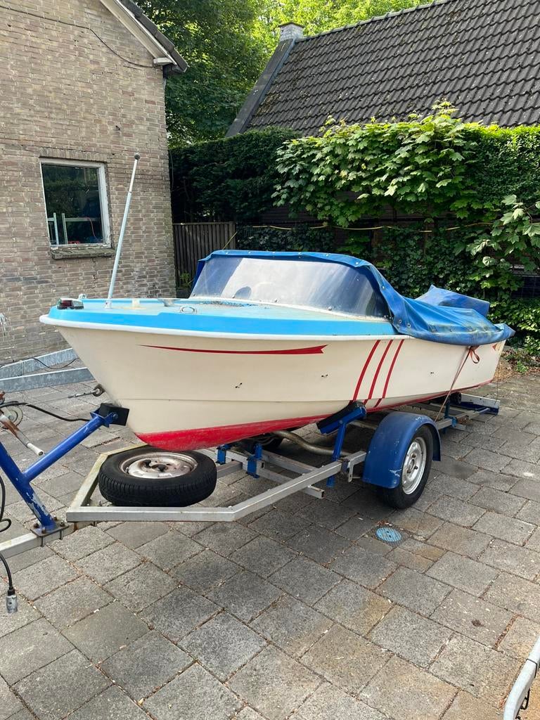 Selco speedbootje 8 pk, Watersport en Boten, Speedboten, Ophalen, Gebruikt, Met afstandsbediening, Minder dan 70 pk