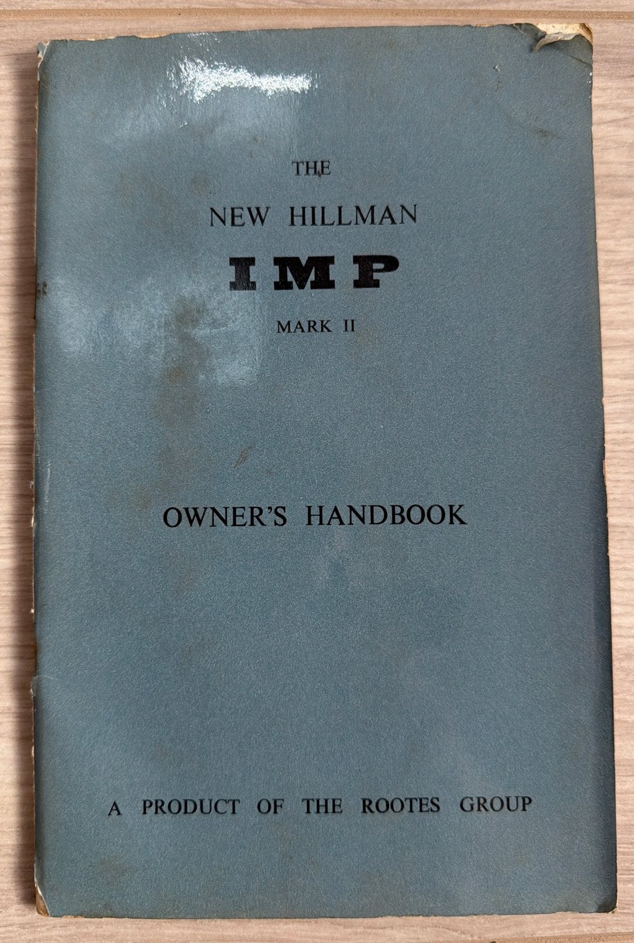 Hillman Imp Mark II Gebruikershandleiding, Ophalen of Verzenden