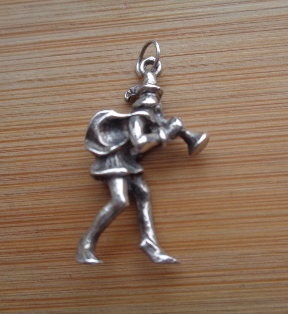 zilveren vintage bedel rattenvanger van Hamelen [387], Verzenden, Zilver, Hanger