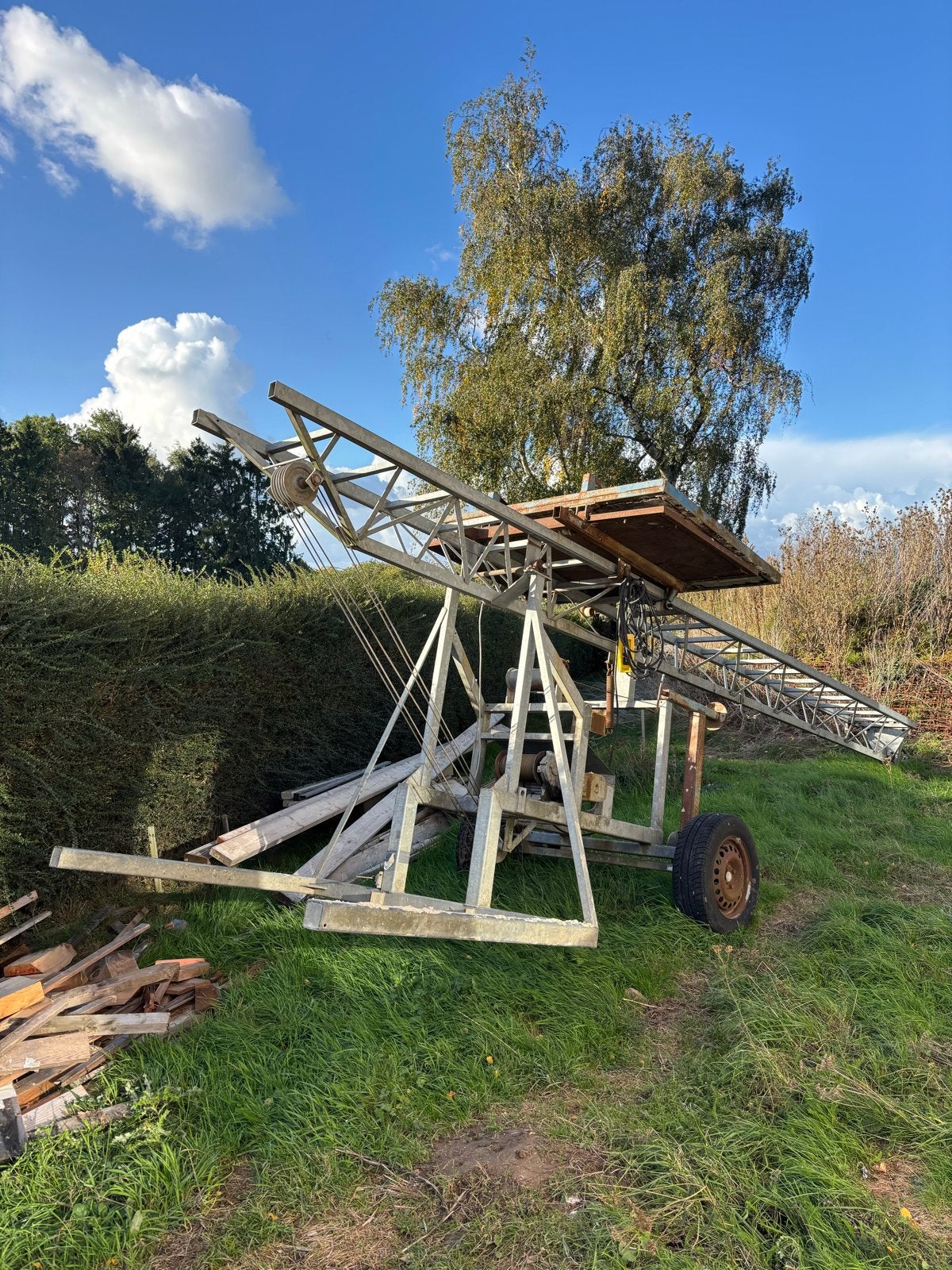 Bouwlift op 220V - 6 meter lengte, Ophalen, Gebruikt, Bouwlift