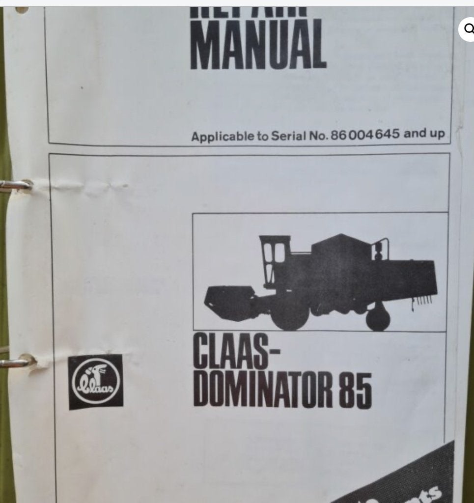 GEZOCHT! CLAAS Dominator 85 service manual, Ophalen of Verzenden