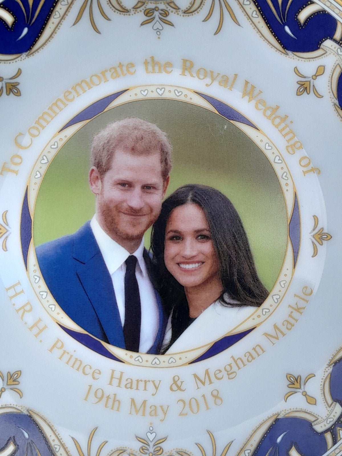 Huwelijksbord Harry en Meghan, Ophalen of Verzenden, Nieuw, Buitenland, Servies