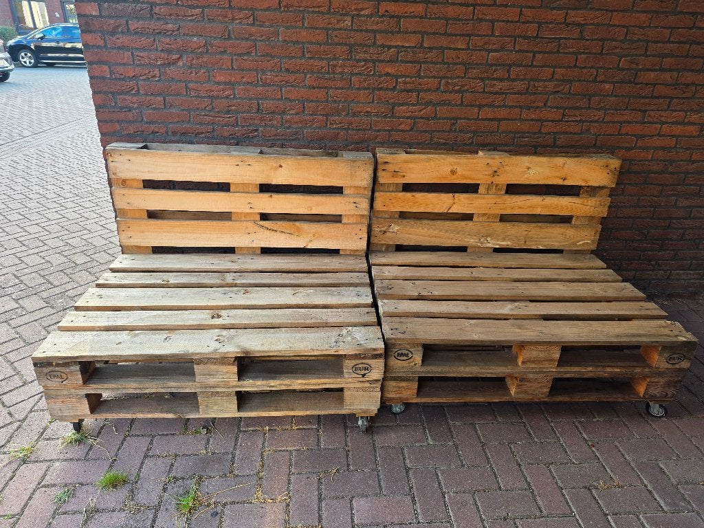 Gratis palletbankjes, Tuin en Terras, Ophalen, Rechthoekig