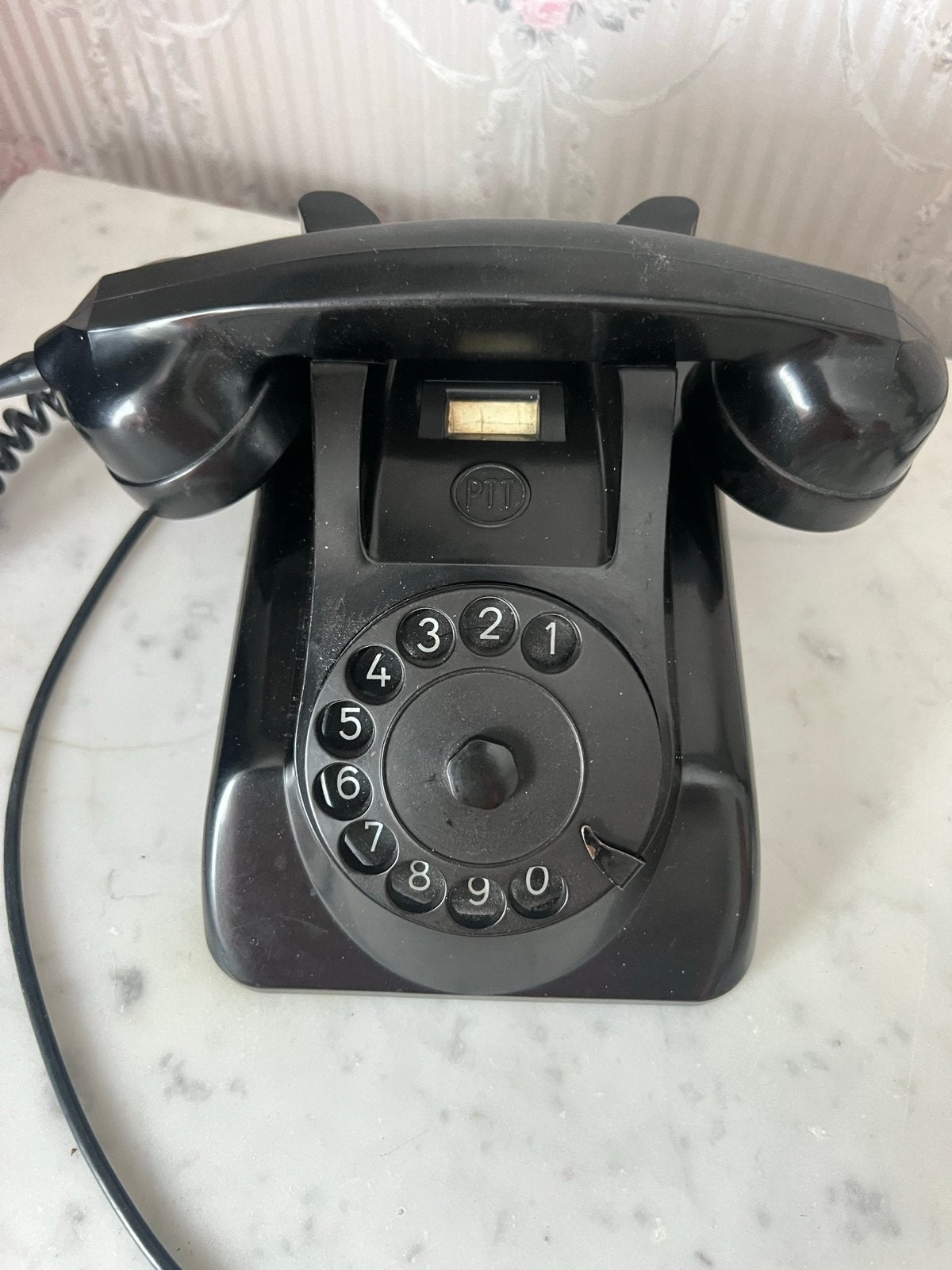 Zeer gave oude PTT telefoon met draaischijf, Telecommunicatie, Ophalen of Verzenden, Gebruikt, Met draaischijf