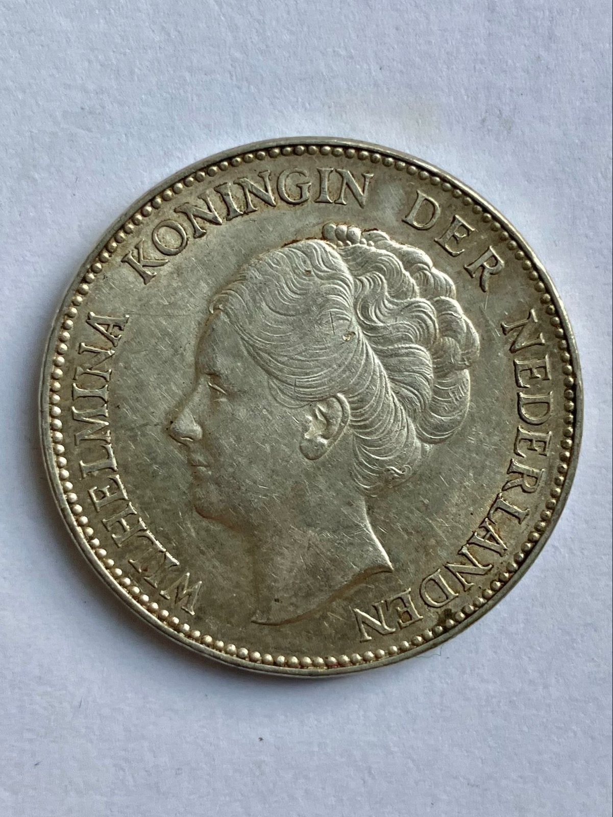 1 Gulden Koningin Wilhelmina 1939, mooie munt., 1 gulden, Zilver, Ophalen of Verzenden, Koningin Wilhelmina