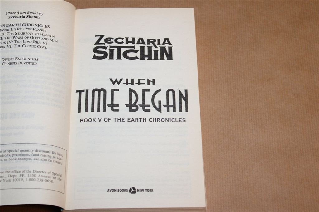 When Time Began — Sitchin, Earth Chronicles Deel 5, Ophalen of Verzenden, Gelezen, Overige onderwerpen, Achtergrond en Informatie
