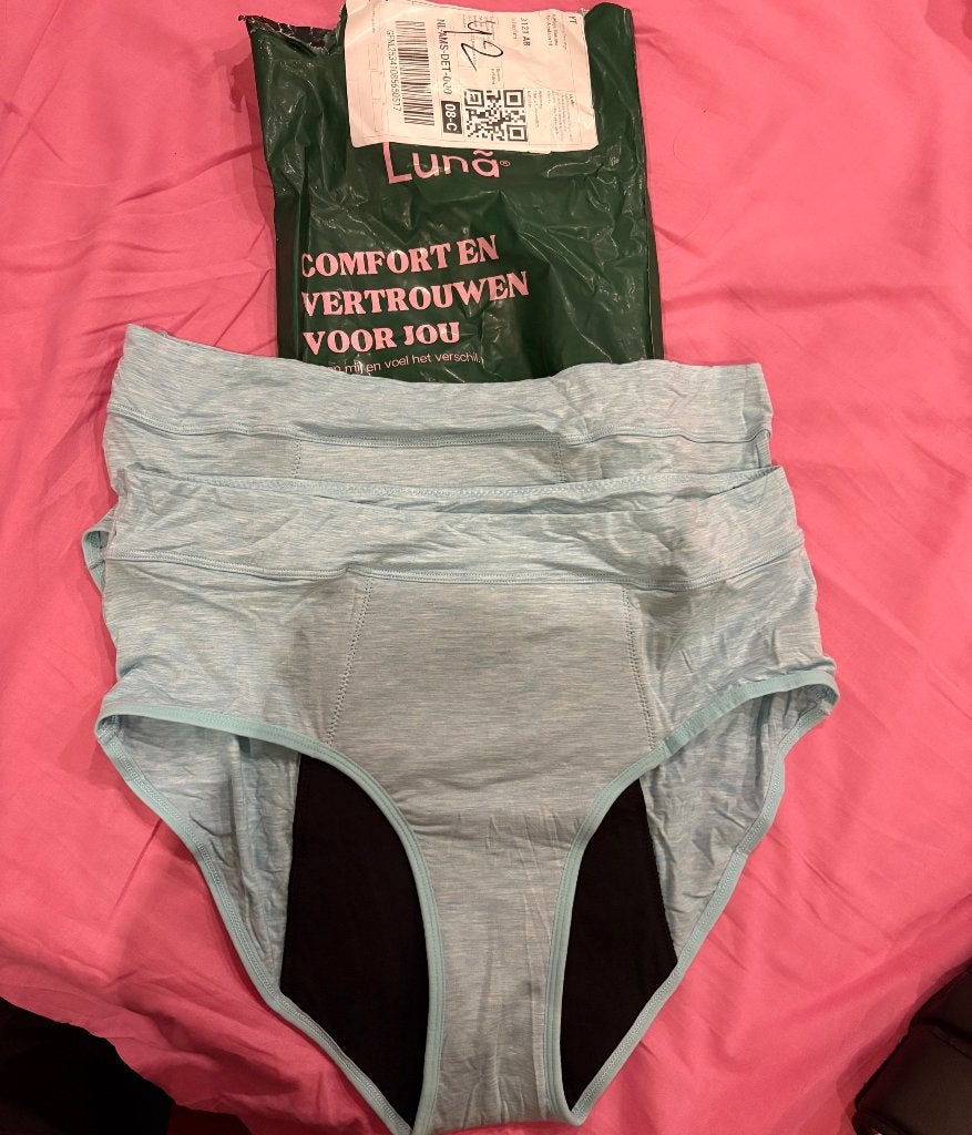 Menstruatie onderbroek Luna 2st, Luna, Ophalen of Verzenden, Blauw, Slip