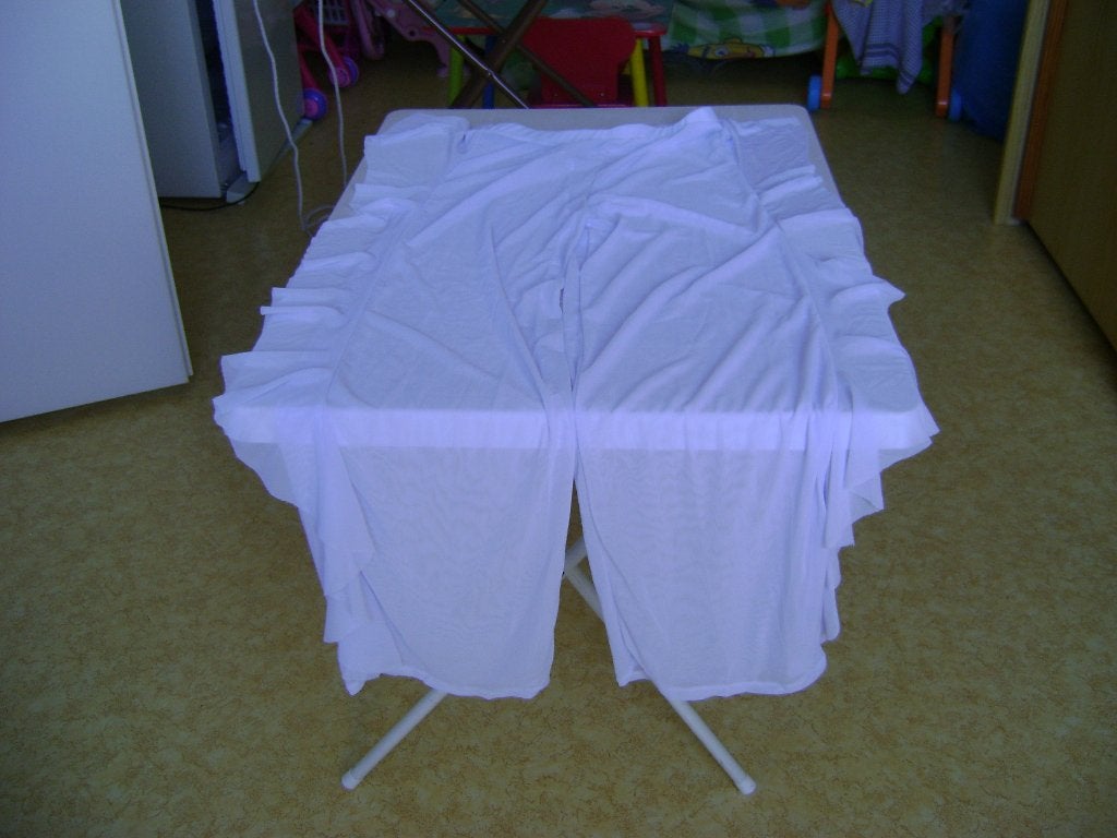 nieuw wit licht doorschijnende strand broek mt m elastisch, Ophalen of Verzenden, Nieuw, Wit, Zwembroek of Short
