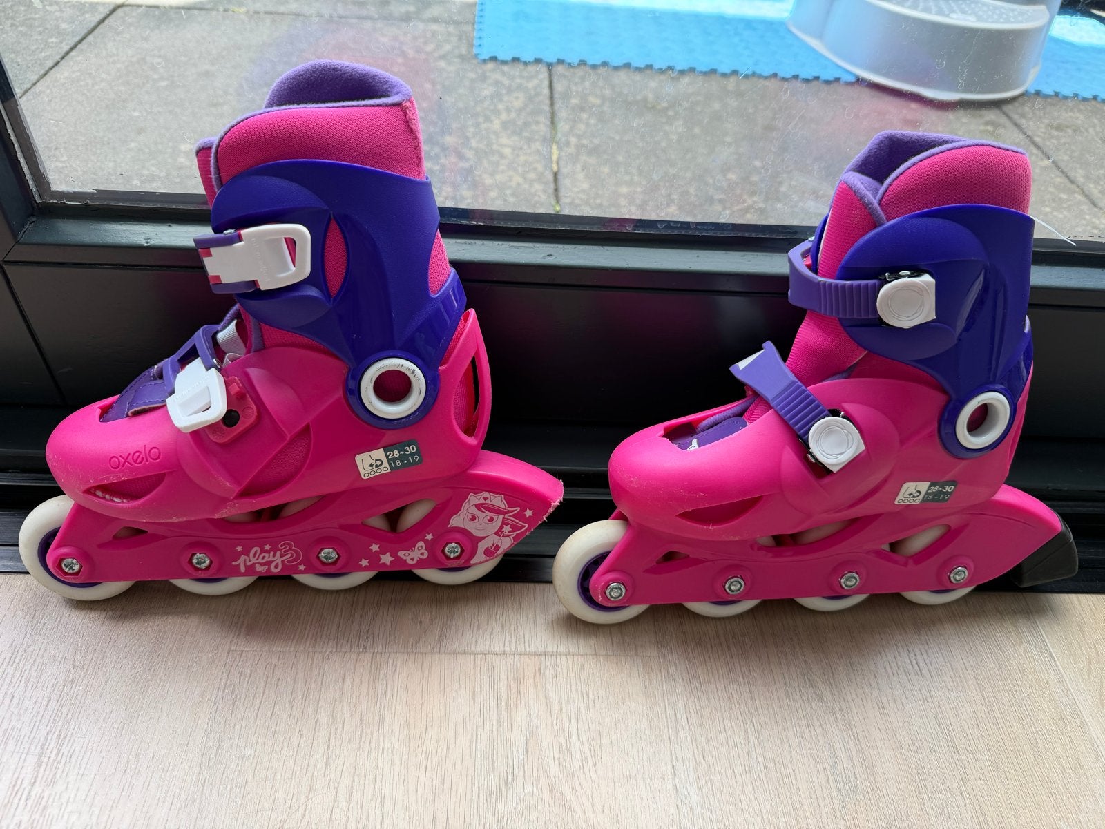 Skates - Roze/Paars - Maat 26-30, Sport en Fitness, Skeelers, Overige merken, Kinderen, Ophalen of Verzenden, Inline skates 4 wielen
