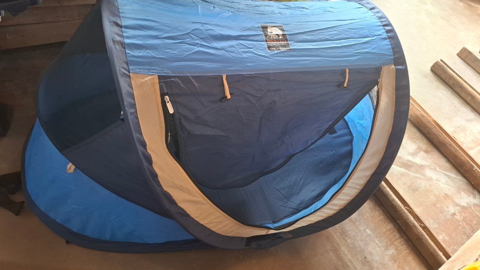Pop-up tent met slaapzak en hoeslaken, Ophalen of Verzenden