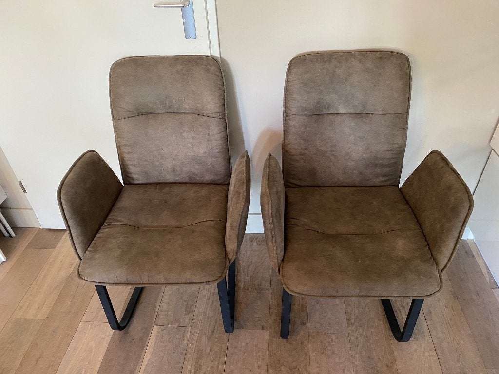 Eetkamerstoel Zoa Flex 2 stuks, Ophalen, Twee, Overige kleuren, Leer