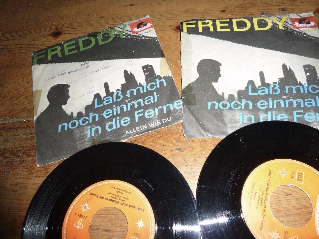 single FREDDY lass mich noch einmal in die ferne 2x 1963, Ophalen of Verzenden, Gebruikt, Pop