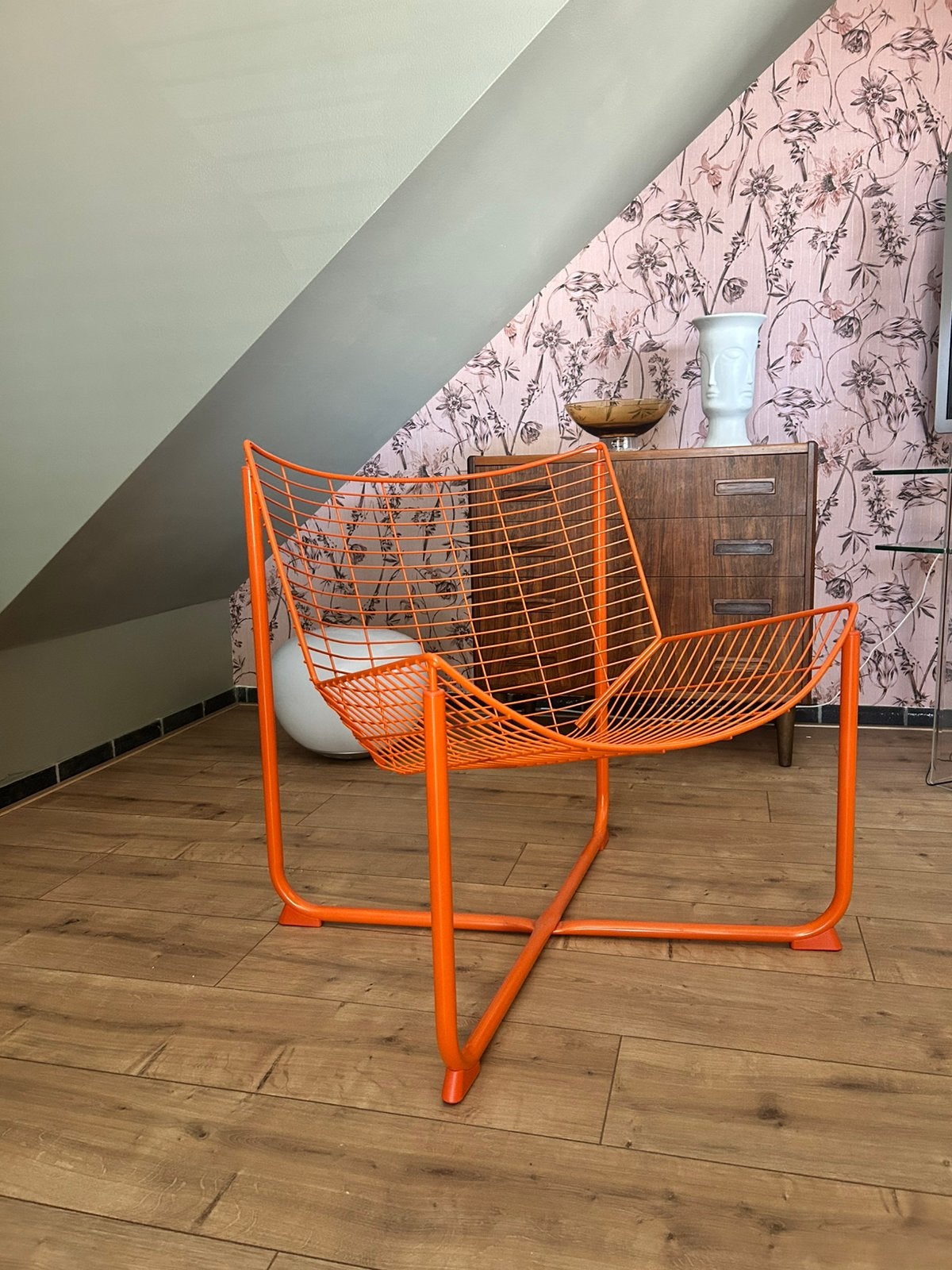 Ikea SKÅLBODA Fauteuil, oranje, Ophalen, Zo goed als nieuw
