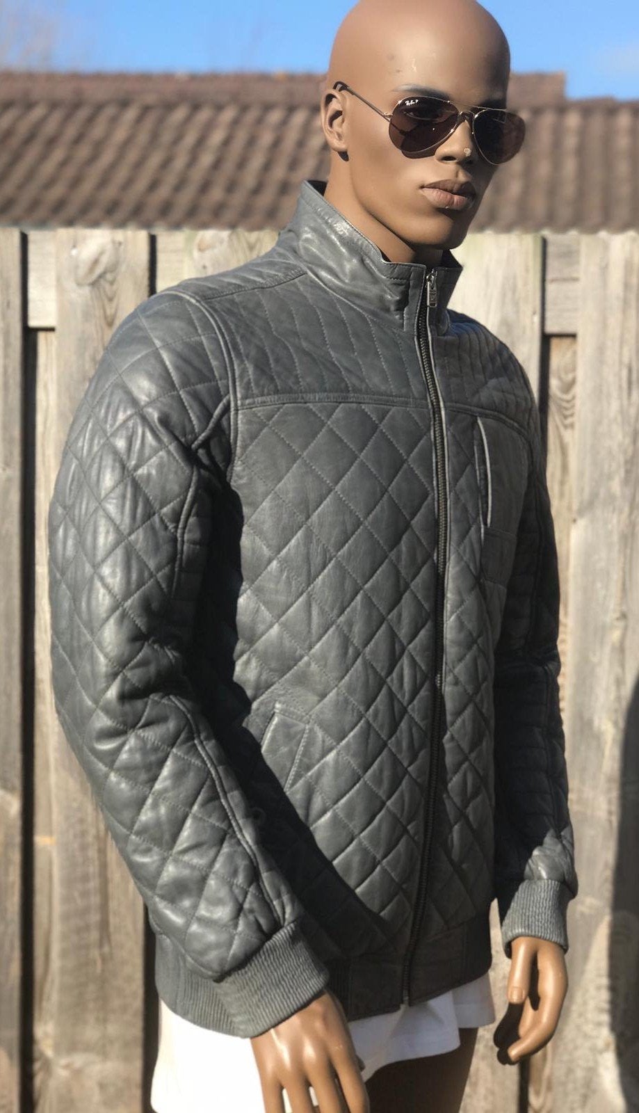 PME LEGEND exclusieve leren tussen jas met leren boorden (M), Maat 48/50 (M), ., Ophalen of Verzenden, Zo goed als nieuw