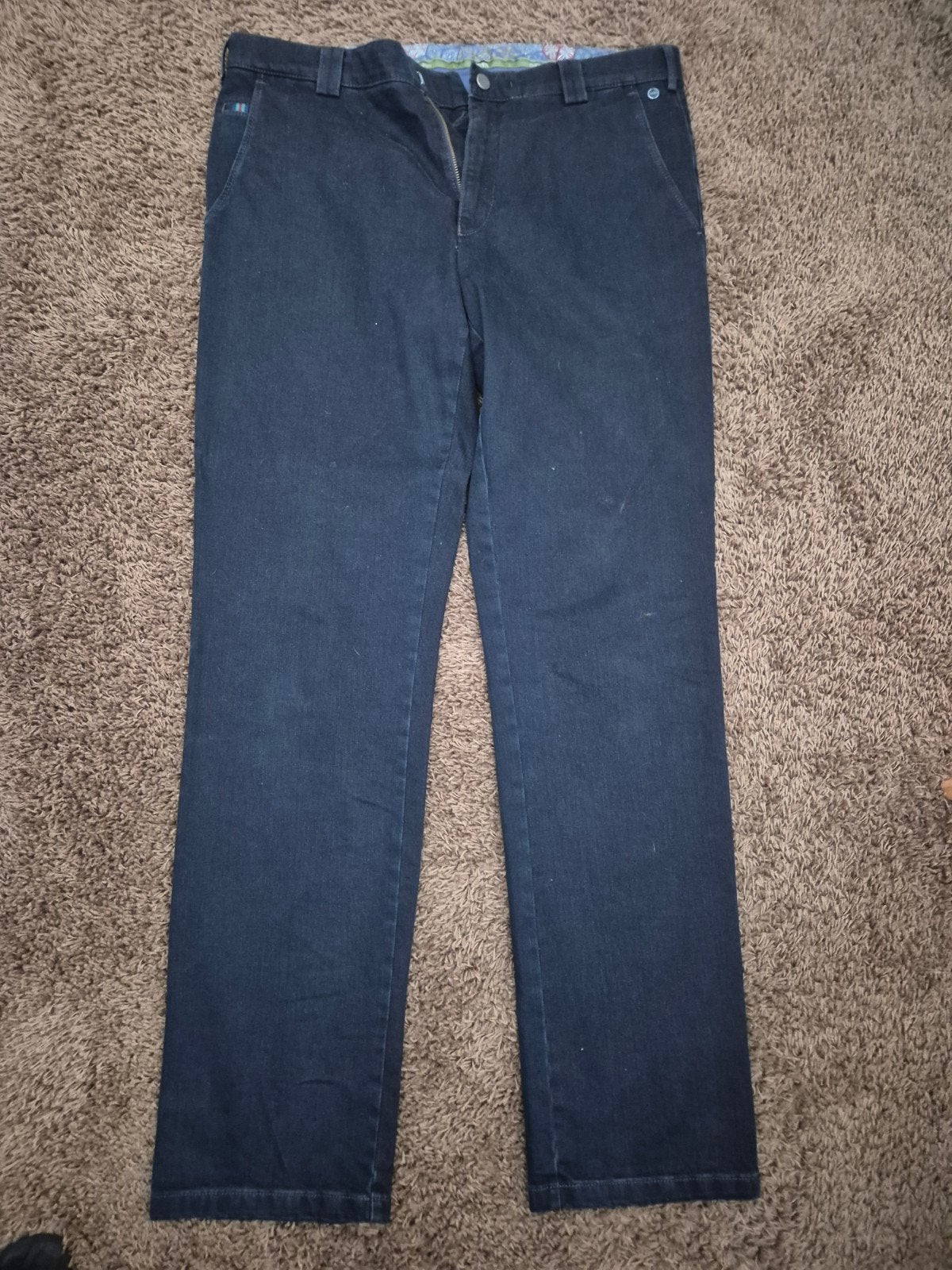 Donkerblauwe herenbroek, maat 54, Kleding | Heren, Broeken en Pantalons, Onbekend, Blauw, Overige maten, Ophalen of Verzenden