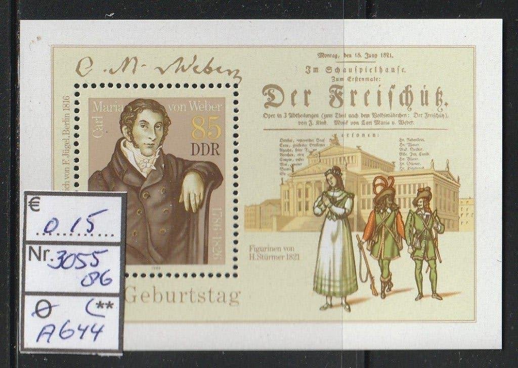 DDR von Weber Blok 86 Michel 3055 Nr.A644p, Verzenden, DDR, Postfris