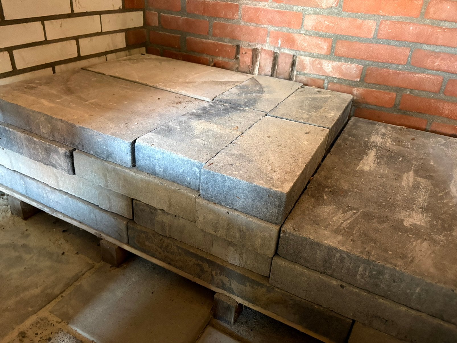 Terrastegels, Ophalen, Zo goed als nieuw, Beton, Terrastegels