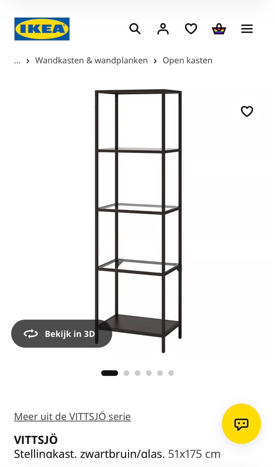 Ikea Vittsjo stellingkast, Ophalen, Zo goed als nieuw