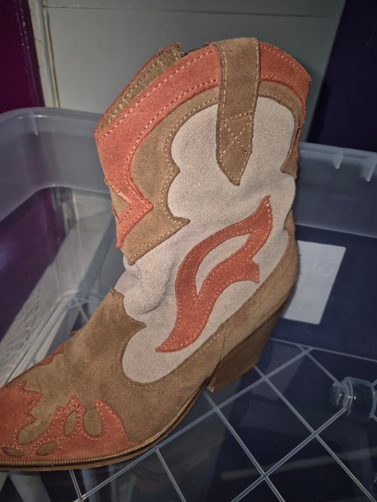 DWARS cowboylaarzen maat 36, Bruin, DWARS, Lage of Enkellaarzen, Ophalen of Verzenden