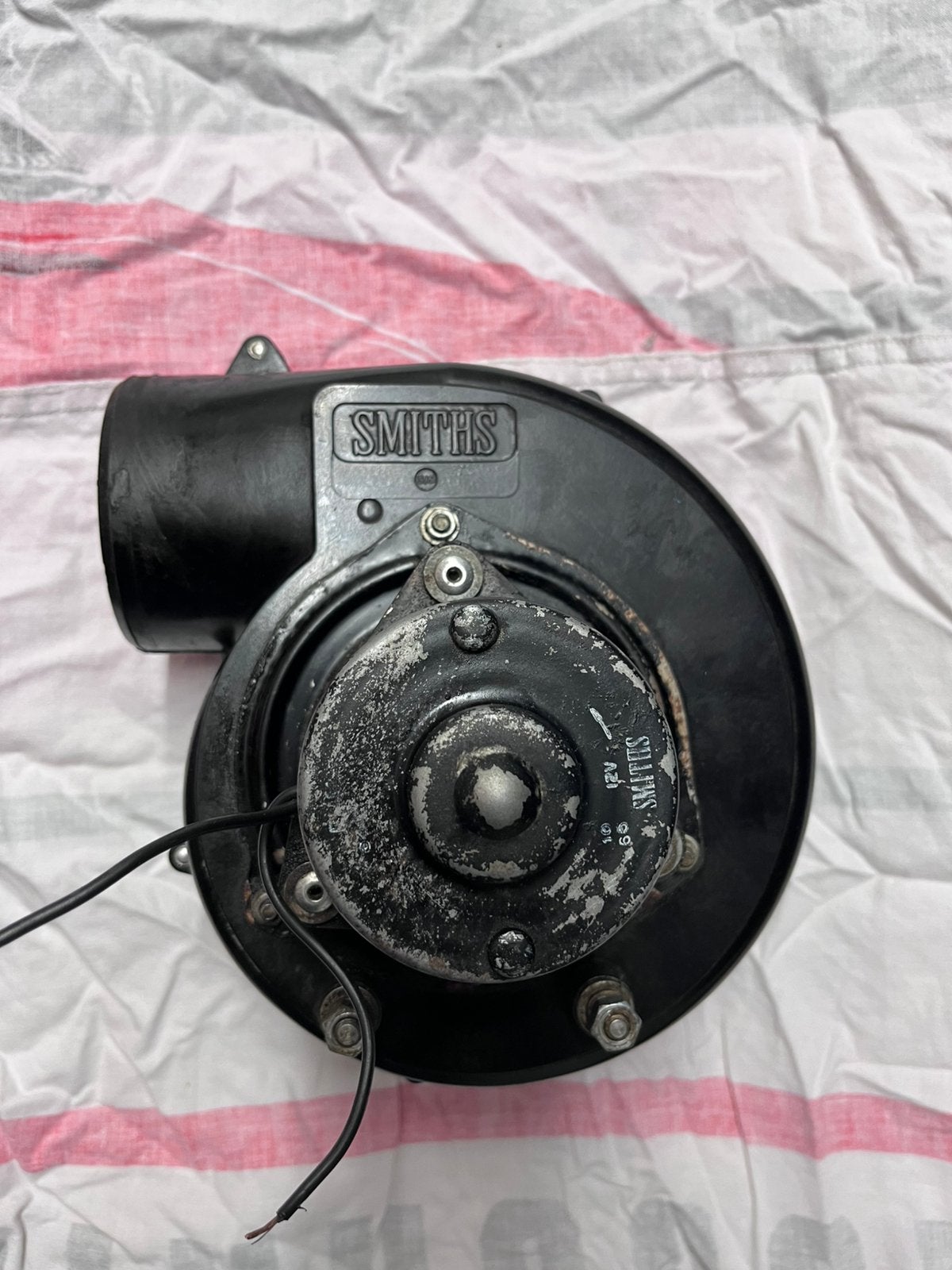 Smiths heather blower en case  Kachel ventilator / behuizing, Auto-onderdelen, Airco en Verwarming, Oldtimer onderdelen, Gebruikt