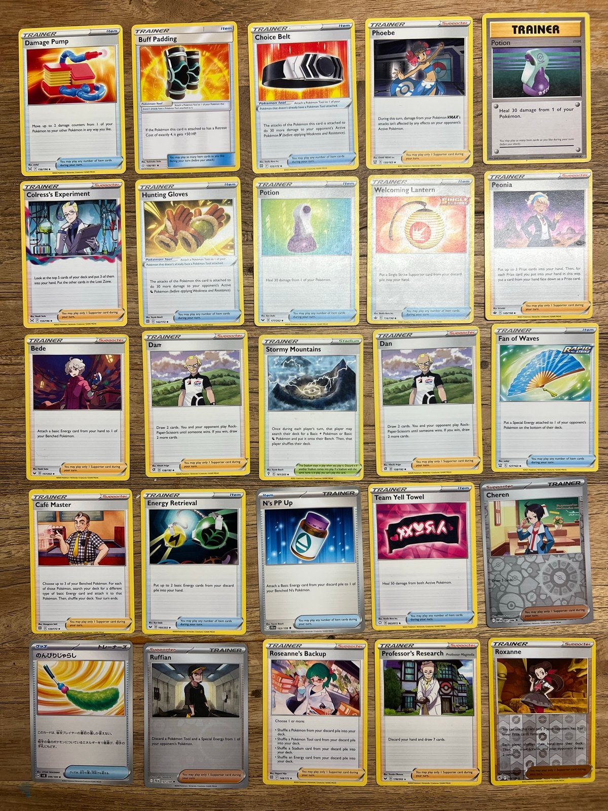 Pokémon TCG Trainer Kaarten Collectie (25 kaarten), Ophalen of Verzenden, Zo goed als nieuw