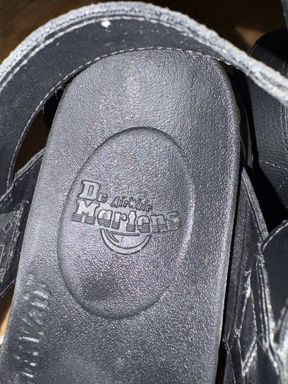 Dr. Martens Blaire Zebra Sandalen - Maat 38, Ophalen, Zo goed als nieuw, Zwart, Sandalen of Muiltjes