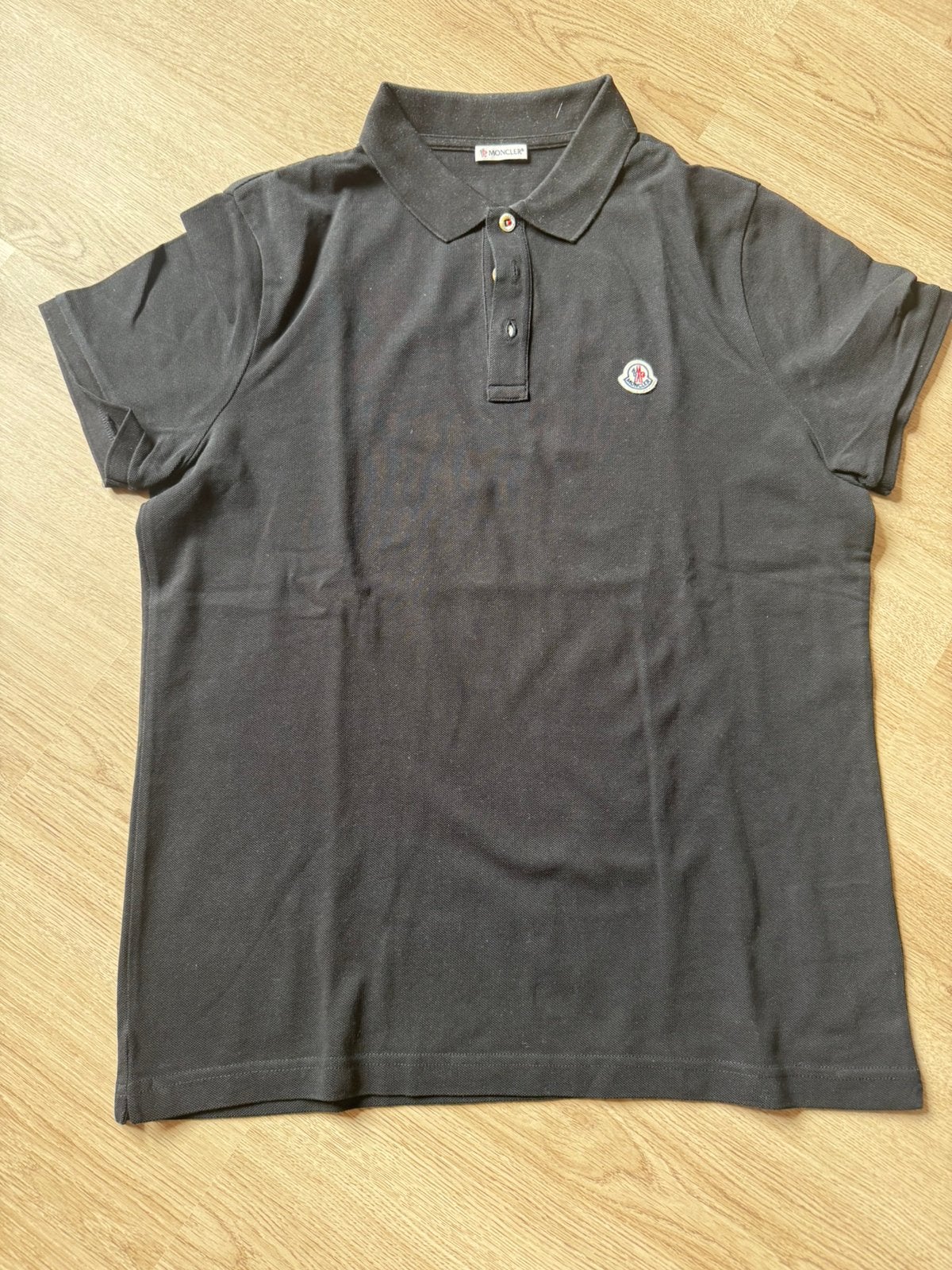 Moncler polo zwart maat XL, Ophalen of Verzenden, Gedragen, Maat 56/58 (XL), Zwart