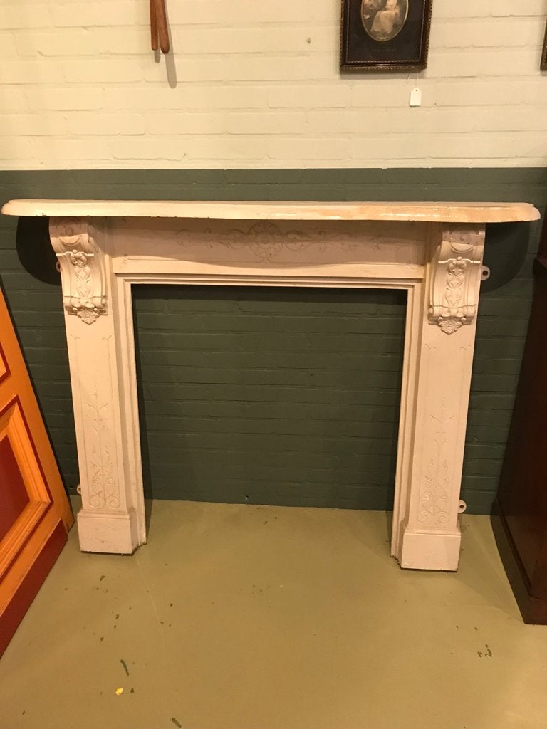 Gietijzeren schouwmantel 19e eeuw., Ophalen