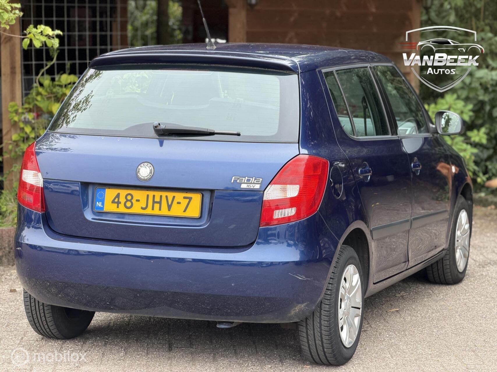 Skoda Fabia 1.4-16V Ambition Business Line, Auto's, Voorwielaandrijving, 4 cilinders, Blauw, Origineel Nederlands