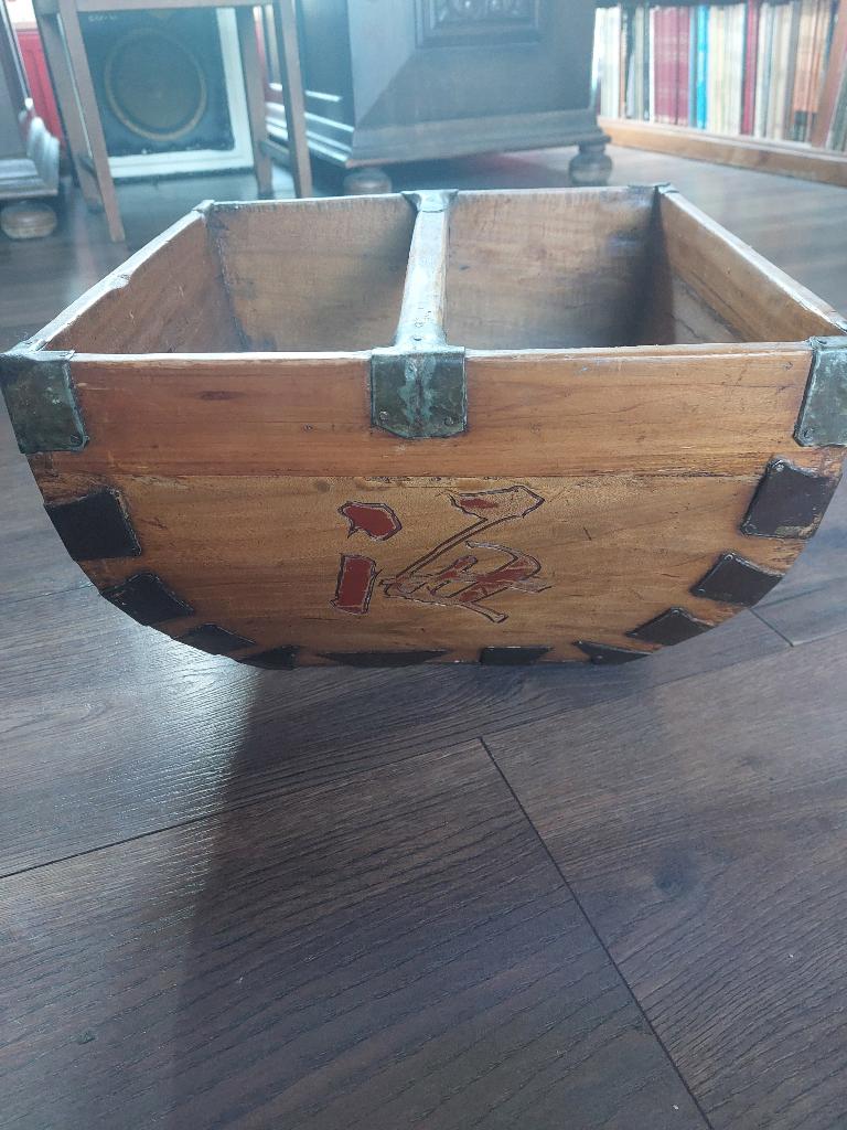 Lectuurbak. Bewaarbak. Hout. Brokante, Ophalen of Verzenden, Gebruikt