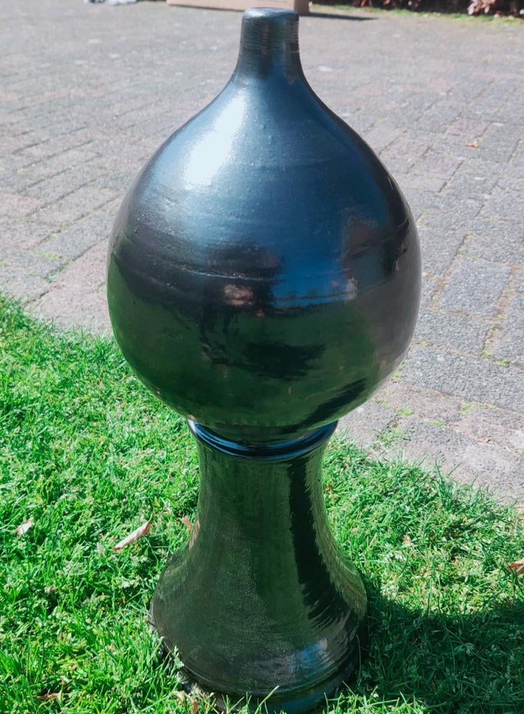 Piron dak ornament zwart mat glazuur, Ophalen, Overige materialen, Zwart, Overige typen