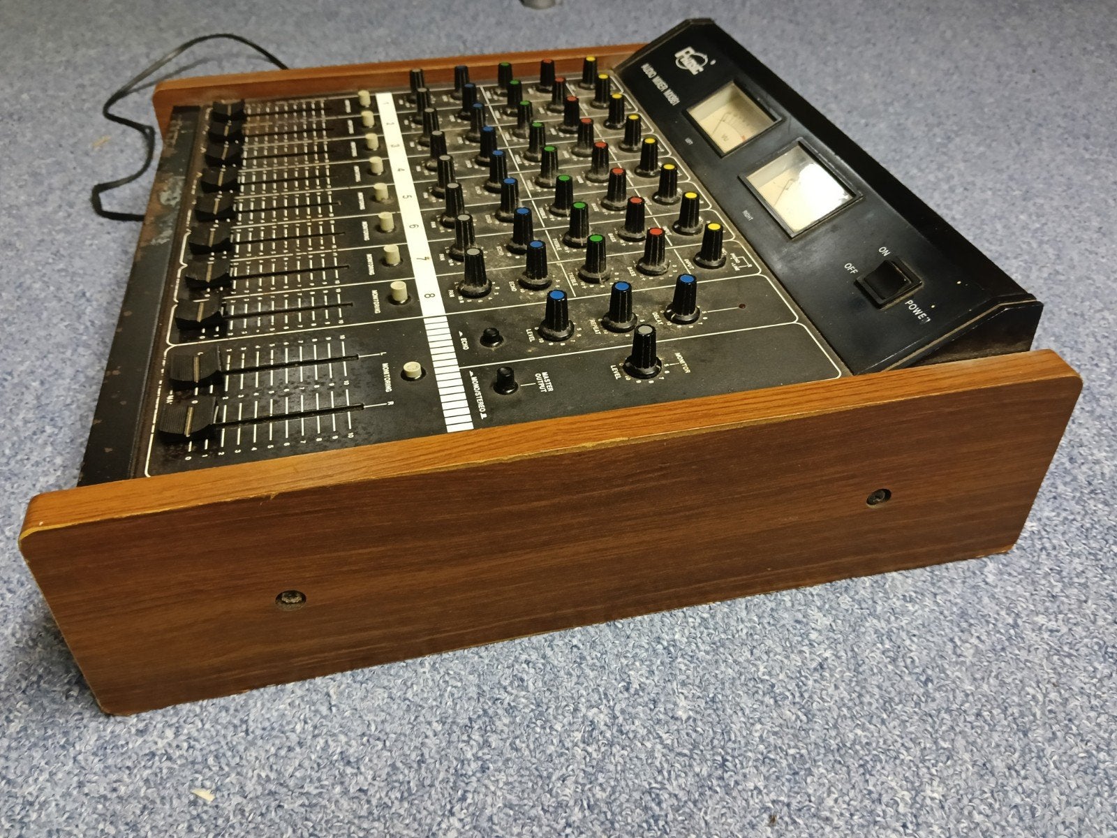 Phonic MX881 Audio Mixer - Vintage 8 ch. Mengpaneel Echo, Ophalen of Verzenden, Gebruikt, 5 tot 10 kanalen, Microfooningang