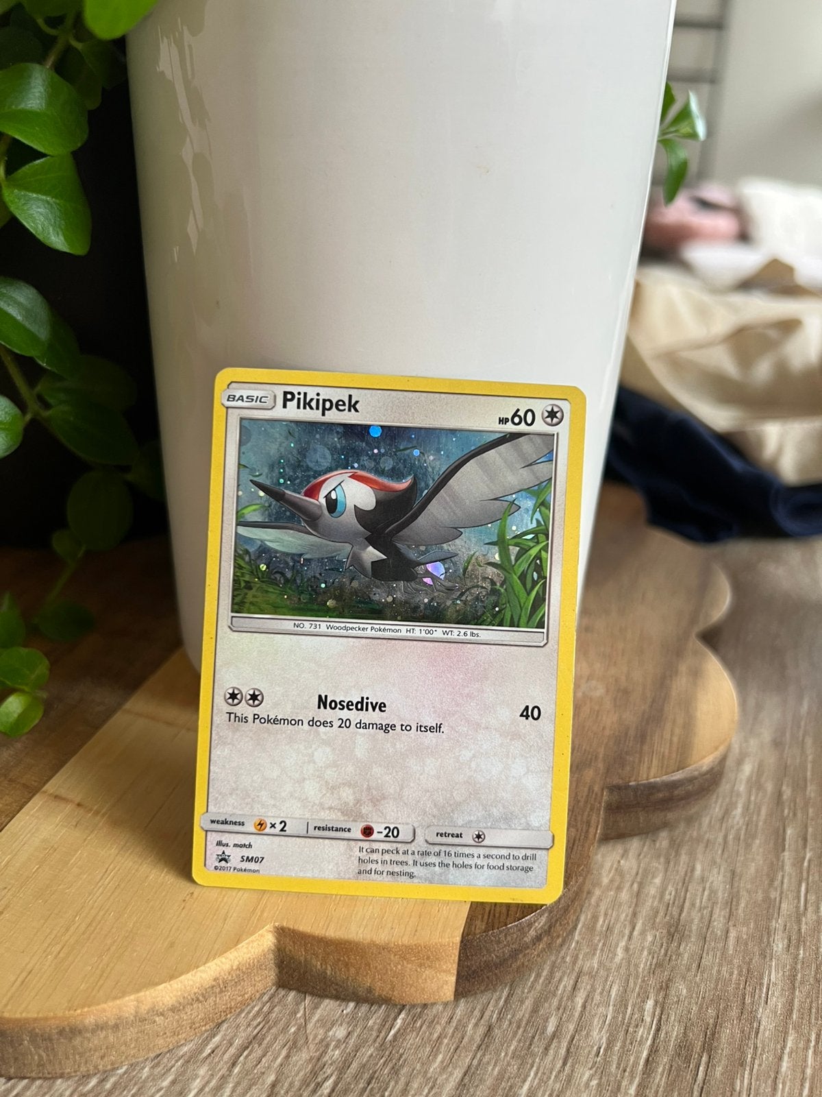 Pikipek SM07 promo Pokemon, Ophalen of Verzenden, Gebruikt, Losse kaart, Foil