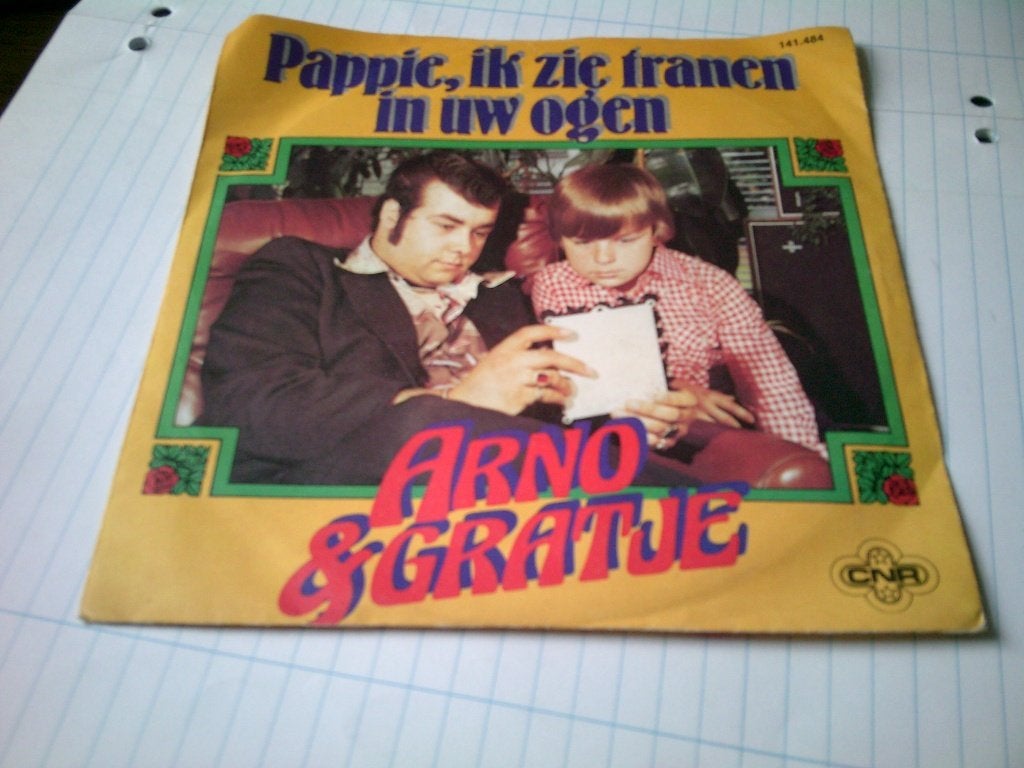 ARNO & GRADJE PAPPIE , IK ZIE TRANEN IN UW OGEN - DE KERMISW, 7 inch, Ophalen of Verzenden, Levenslied of Smartlap, Fotohoes