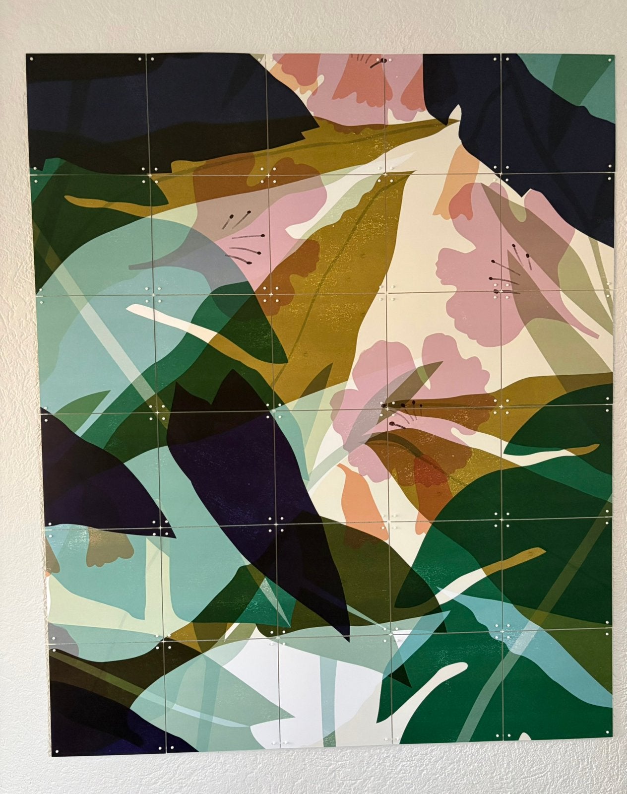 Ixxi Leaves, Ophalen of Verzenden, Zo goed als nieuw, 100 tot 125 cm, Foto of Poster