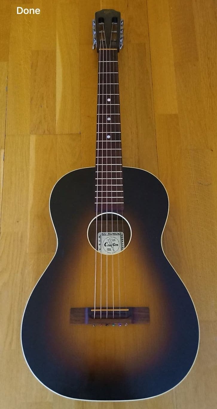 Crafton 36 parlor gitaar 1965, Ophalen, Gebruikt, Western- of Steelstringgitaar