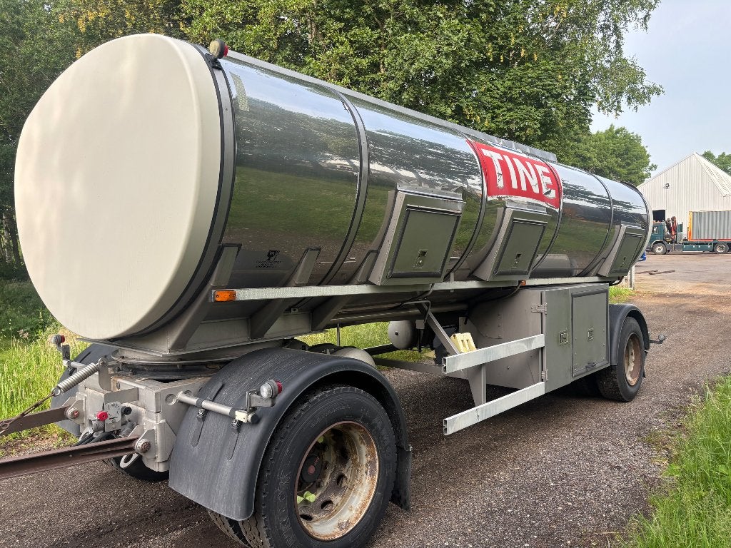 Rvs tank aanhanger. 15.000 ltr, Automaat, Achterwielaandrijving, Scania, Wit