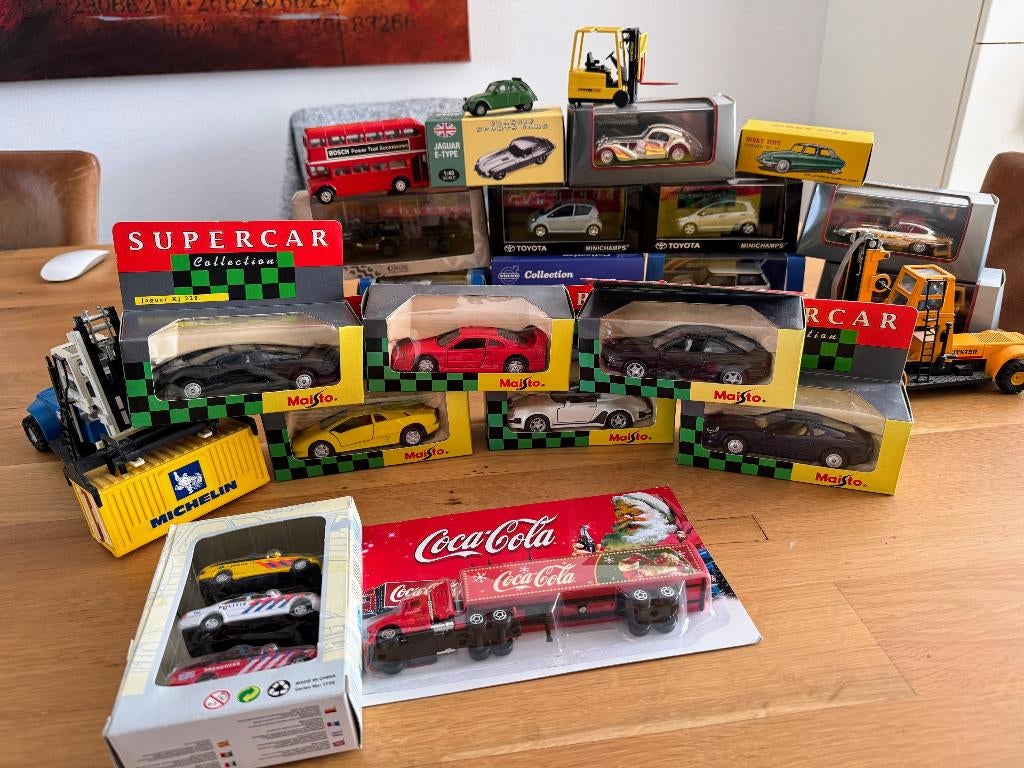 Collectie Modelauto's (24 st) – o.a. Minichamps & Maisto, Ophalen of Verzenden, Nieuw