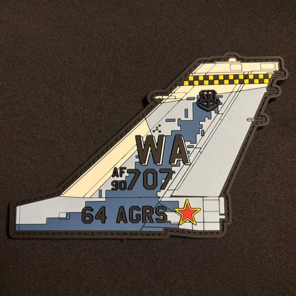 United States Air Force 64th Aggressor Squadron F-16 Patch, Verzamelen, Ophalen of Verzenden, Luchtmacht, Amerika, Embleem of Badge