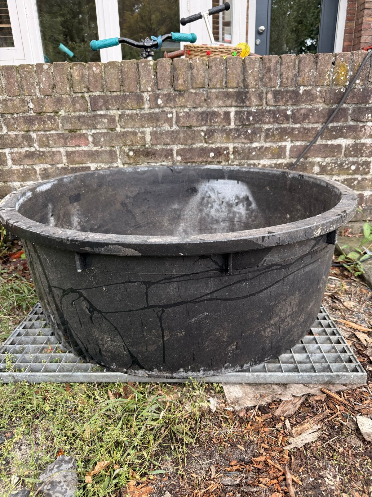 Kunststof kuip 80x30cm voor tuinornament of vijver, Tuin en Terras, Vijvers, Ophalen, Gebruikt