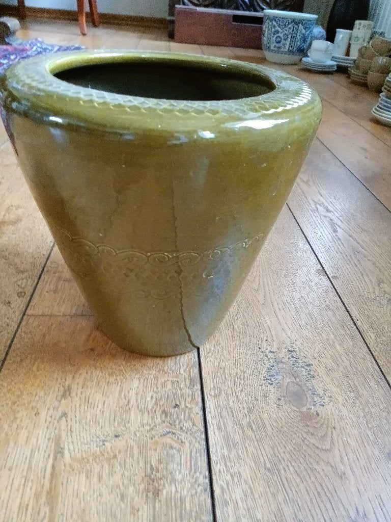Decoratieve vaas, Huis en Inrichting, 21 cm, Met patroon/structuur, Ophalen of Verzenden, Zo goed als nieuw