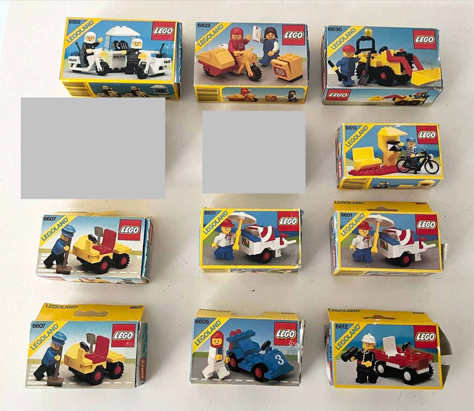 Legoland 10 sets met doos en instructie, Gebruikt, Compleet, Lego, Ophalen of Verzenden
