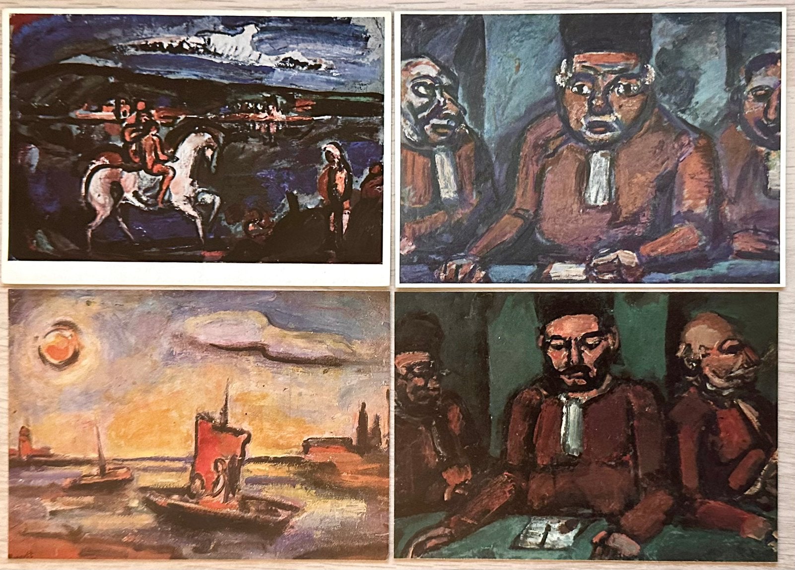 059 PARTIJTJE VAN 12 KAARTEN van GEORGES ROUAULT, Verzenden, 1980 tot heden, Ongelopen, Overige thema's