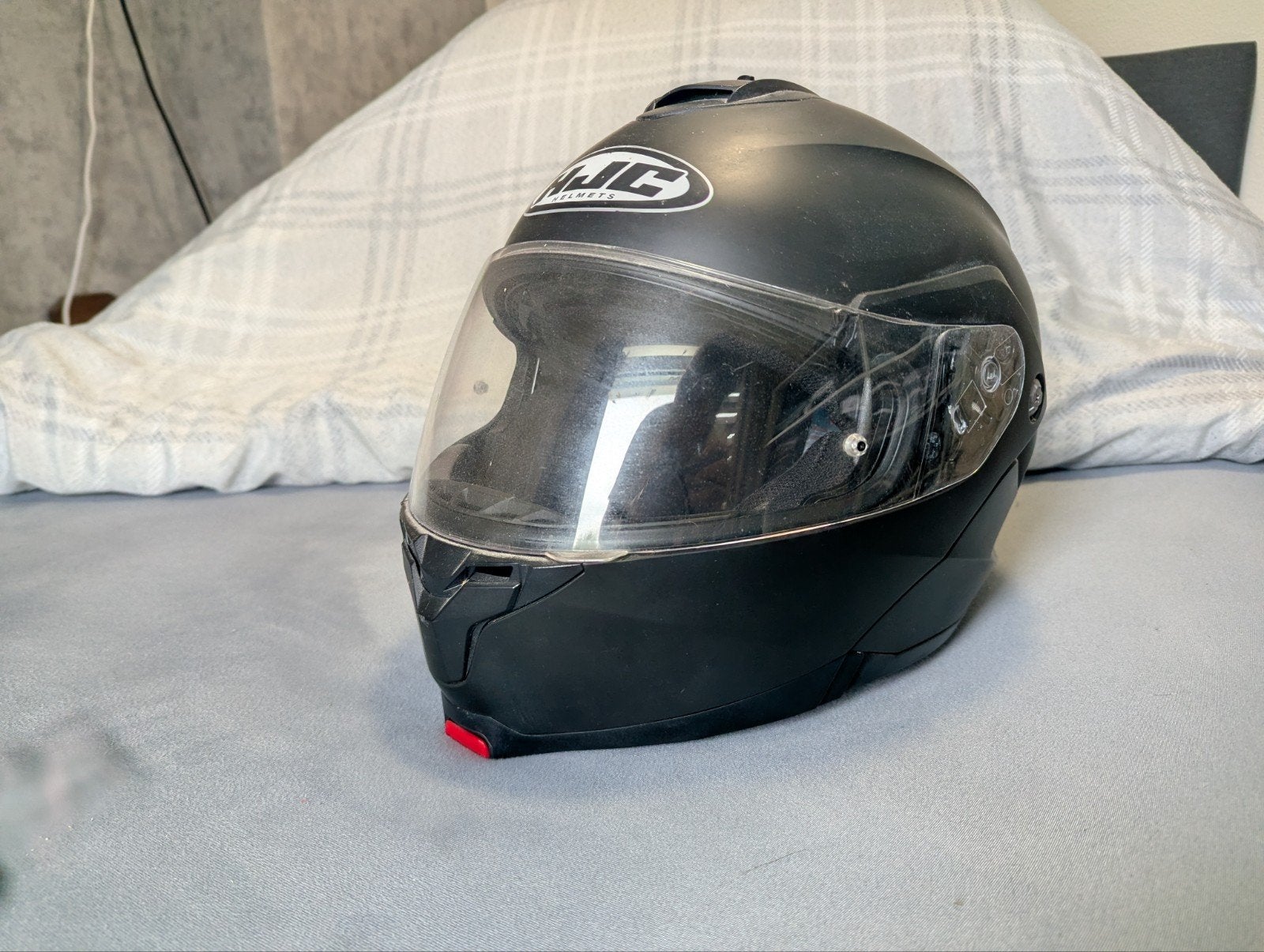 HJC I90 Systeemhelm - Mat Zwart, Ophalen of Verzenden, Tweedehands, Heren, HJC