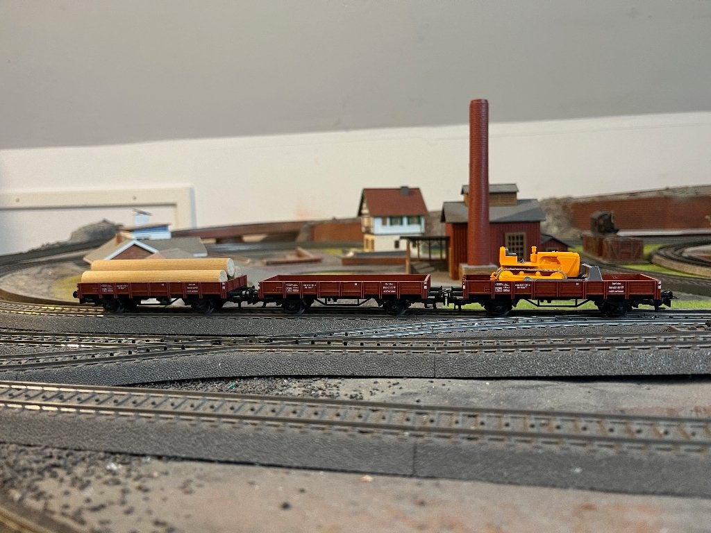 Marklin 4423 en 4424 werktreintje., Hobby en Vrije tijd, Wisselstroom, Gebruikt, Wagon, Ophalen of Verzenden