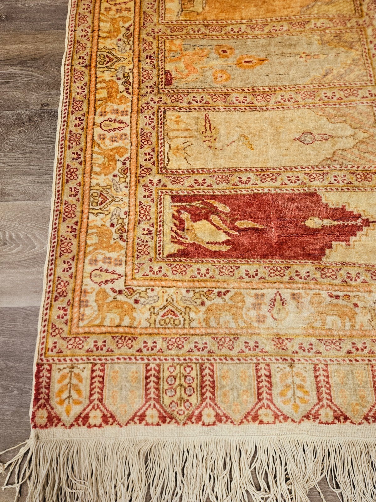 Perzisch Handgeknoopt Tapijt. prachtige kleuren en patronen, 100 tot 150 cm, Perzisch, 200 cm of meer, Ophalen of Verzenden