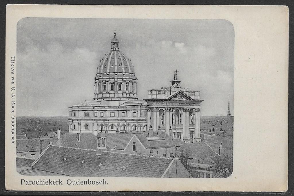 241 Oudenbosch, Parochiekerk, Verzamelen, Ansichtkaarten | Nederland, Ophalen of Verzenden, Voor 1920, Ongelopen, Noord-Brabant