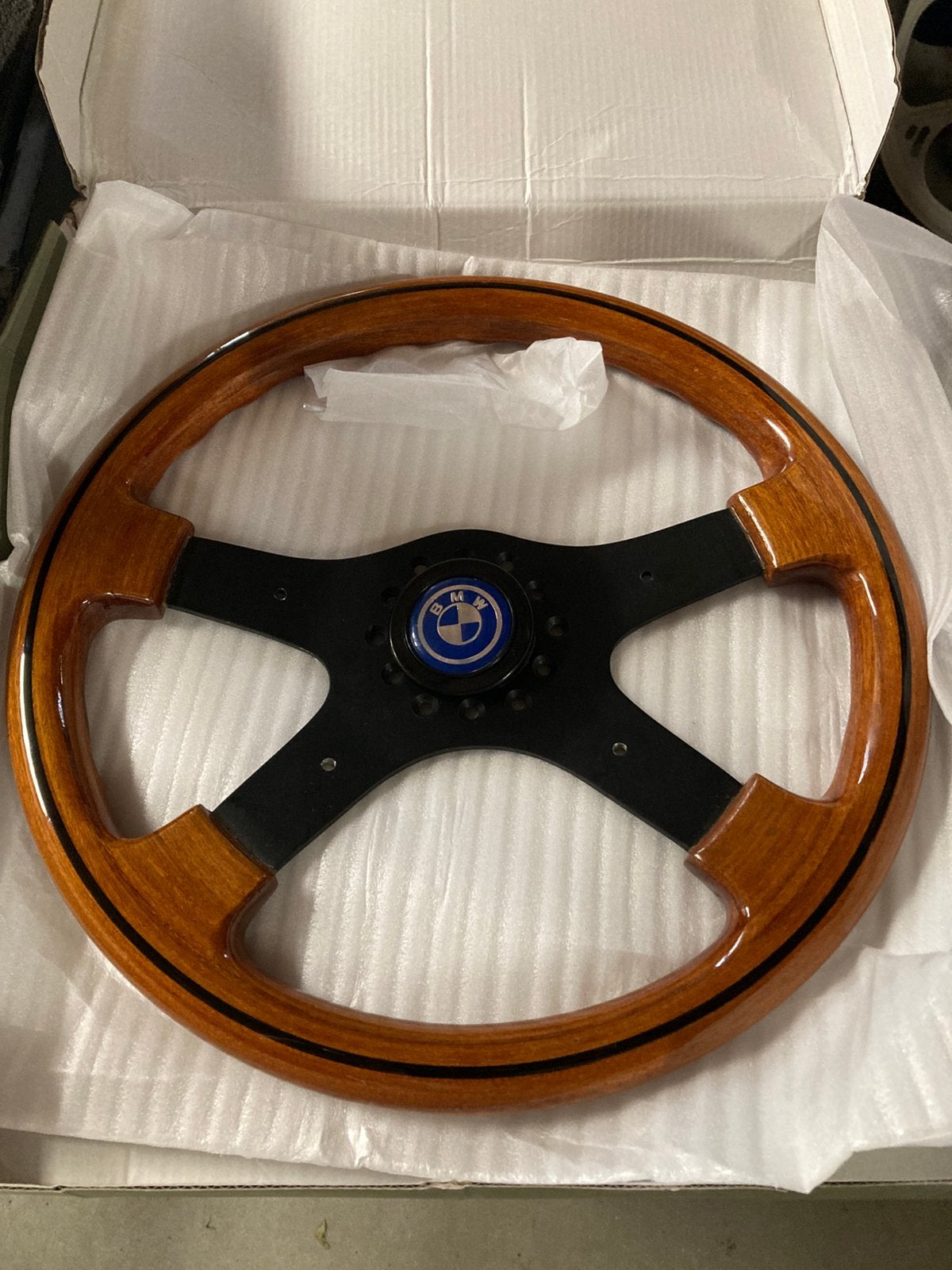Houten stuurwiel BMW, Mercedes, Volkswagen, Audi etc., Ophalen of Verzenden, Gebruikt, BMW