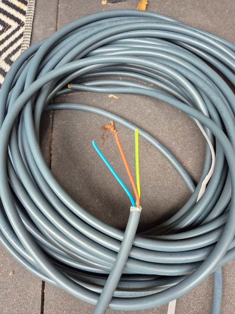 Kabel dca 3×2,5, Doe-het-zelf en Verbouw, Elektra en Kabels, Ophalen, Nieuw, Draka, Kabel of Snoer
